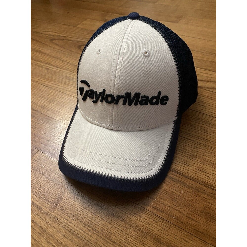 NWOT TaylorMade Tmax gear Adjustable White Navy Golf Hat Embroidered Gorpcore